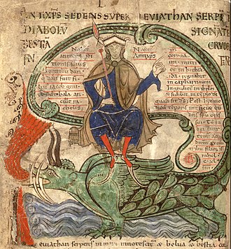 « Antéchrist assis sur le Léviathan », Liber floridus (1120).