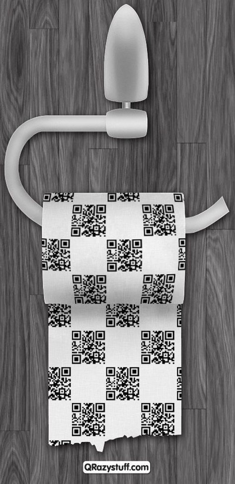 Papier toilette personnalisé QR code