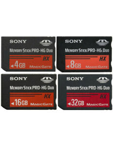 Memory sticks Sony