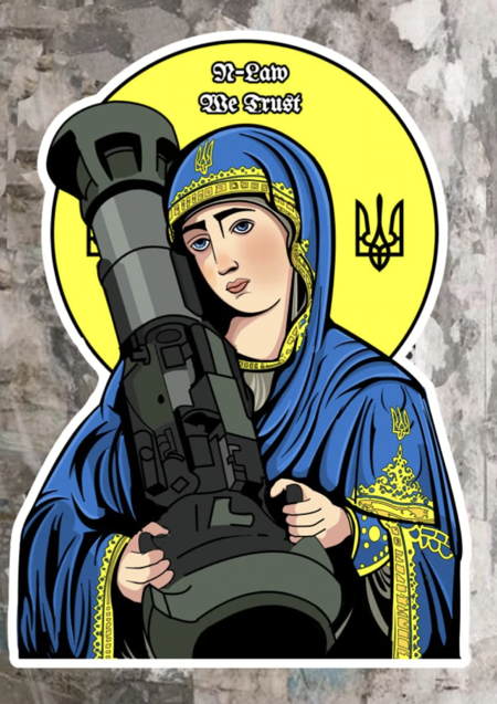 “Le nouveau saint patron" de l’Ukraine: "Saint-Javelin”. 