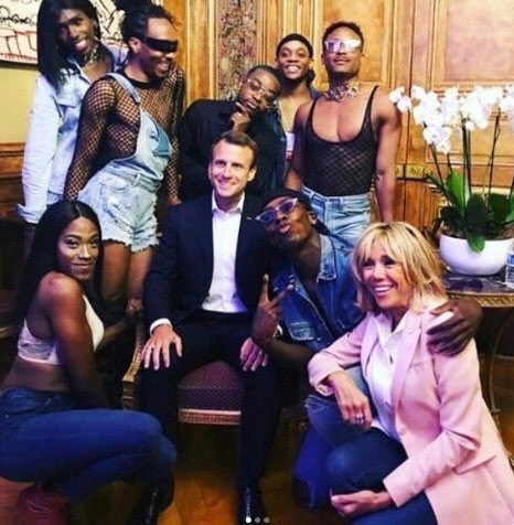 Fête de la musique à l'Elysée... portrait de groupe!
