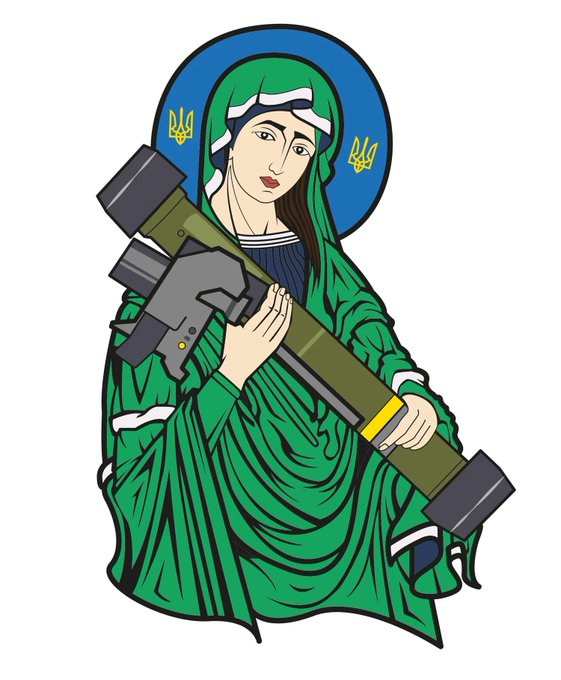 “Le nouveau saint patron" de l’Ukraine: "Saint-Javelin”. 