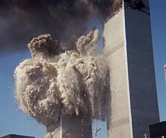 Tours du WTC en feu