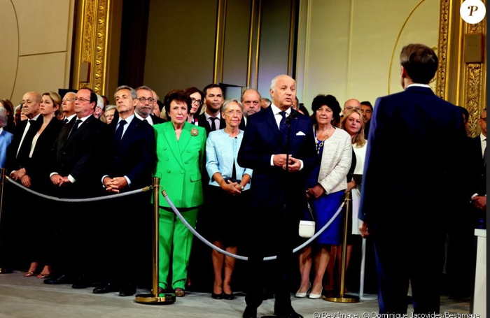 Roseline Bachelot pendant la cérémonie d'investiture d'Emmanuel Macron © AFP