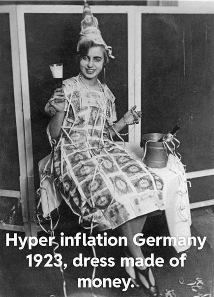 Hyper inflation en Allemagne en 1923