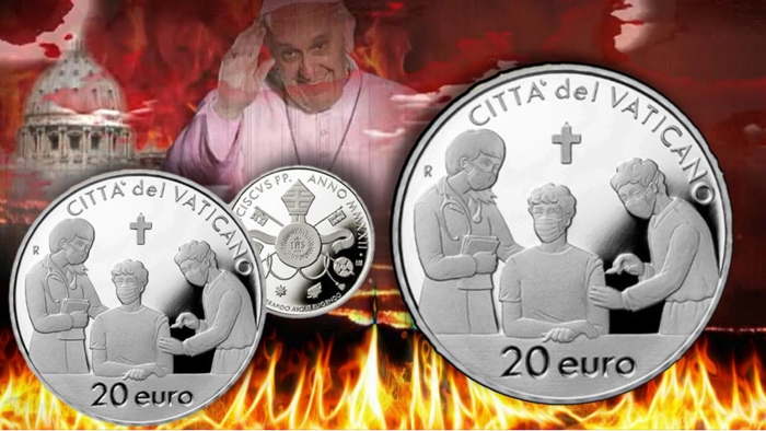 médailles dédiées à la célébration de la vaxination

émises par la Cité du Vatican