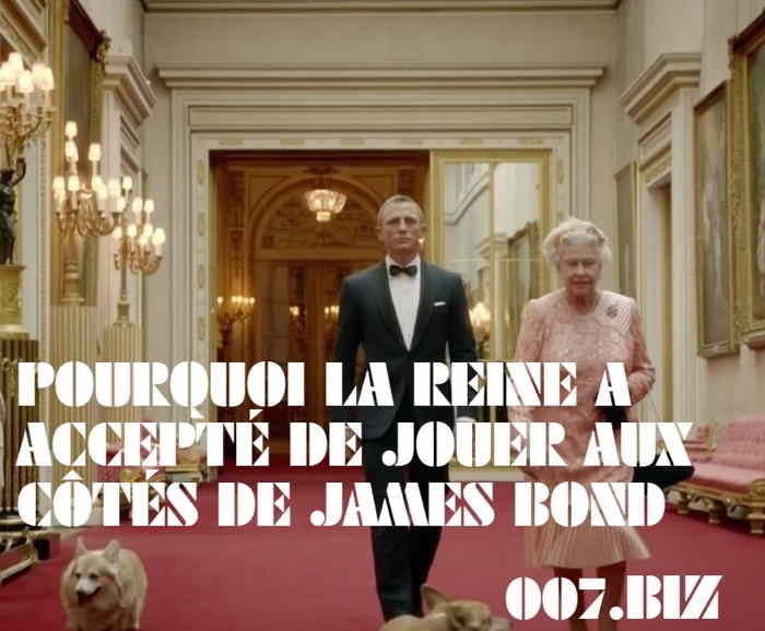Elizabeth II et Daniel Craig lors des JO de Londres en 2012