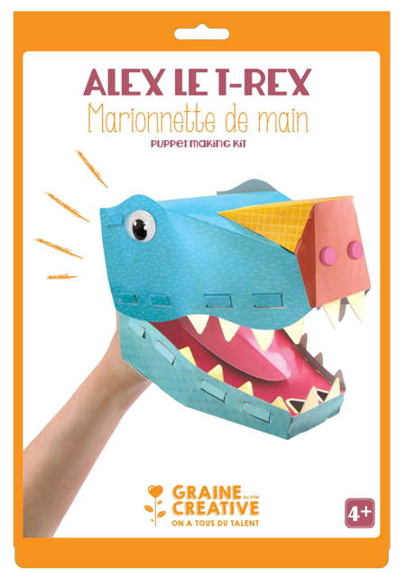 Alex le T-Rex: marionnette de main