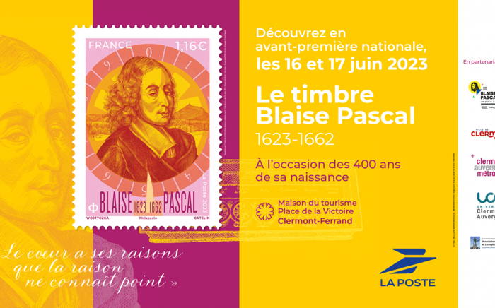 Inauguration du timbre à l'effigie de Blaise Pascal
16 Au 17 juin 2023