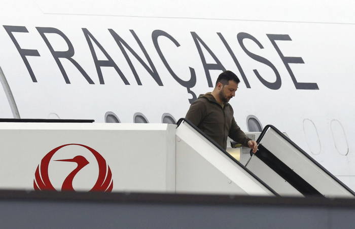 Arrivée de V. Zelensky à Hiroshima (Japon)