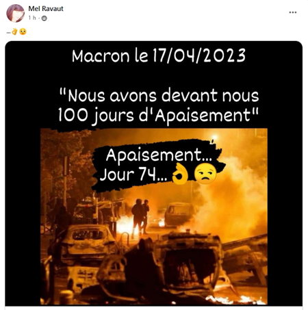 100 jours d'apaisement