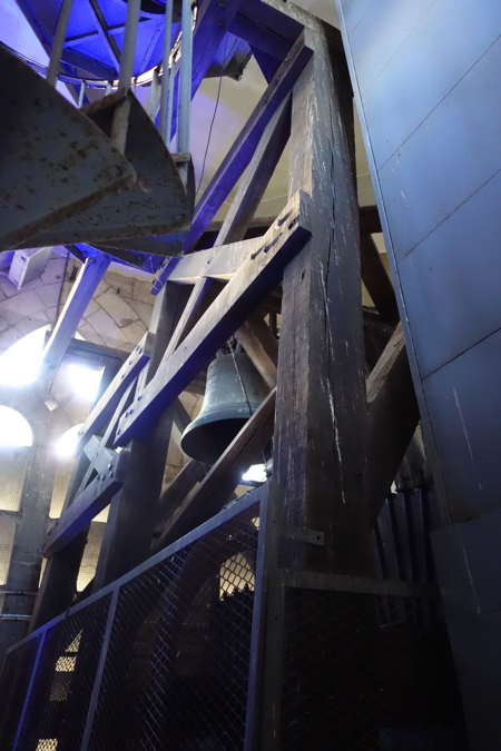 Détail du clocher dans le beffroi - Arras