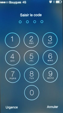 Clavier alphanumerique de smartphone