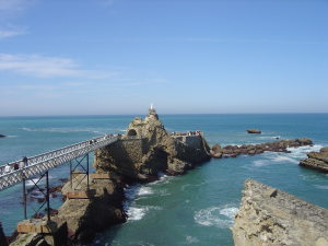 Rocher de la Vierge à Biarritz