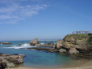 Rocher de la Vierge à Biarritz