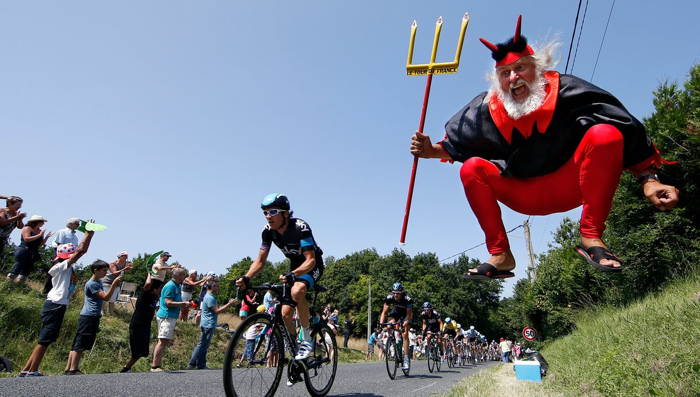 "El Diablo", le célèbre spectateur du Tour de France 