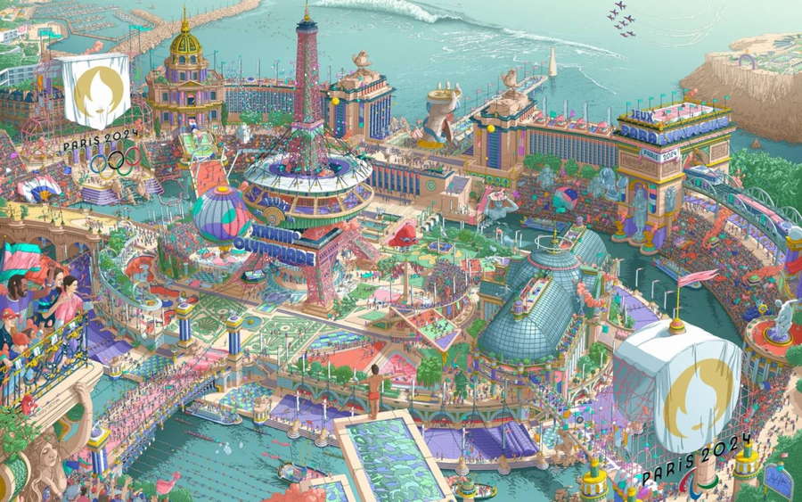 Affiche officielle des Jeux Olympiques de Paris 2024