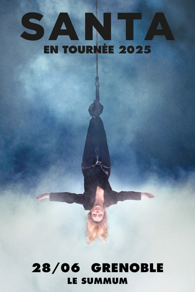 Affiche de la tournée de la chanteuse Santa