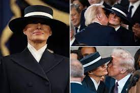 Couple Mélanie et Donald Trump lors de la cérémonie d'investiture