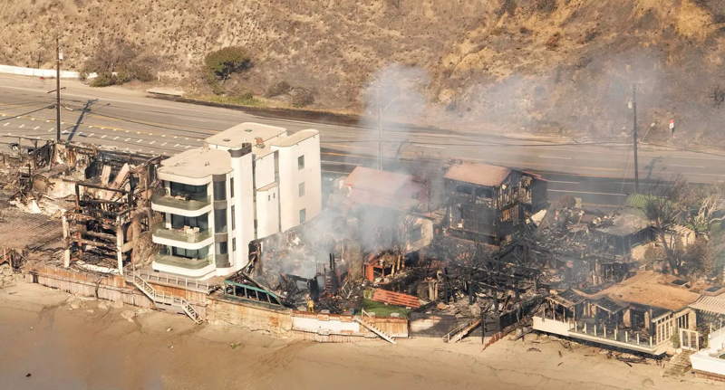 Villa "miraculeusement" épargnée à Pacific Palissades