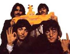 Beatles et salut cornu