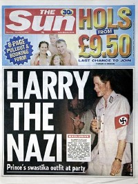 Harry en nazi sur le Sun