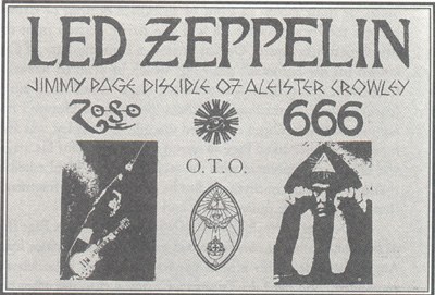 Jimmy Page disciple d'Aleister Crowley