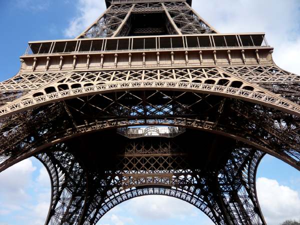 Tour Eiffel vue depuis le  Champ de Mars