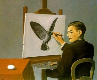 "Clairvoyance" par Margritte 