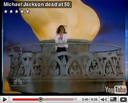 Clip de Michael Jackson tourné sur la Torche de Liberty 