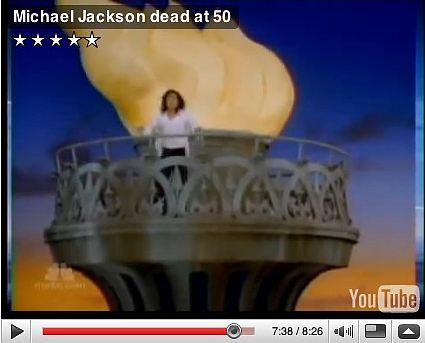 Clip de Michael Jackson tourné sur la Torche de Liberty 