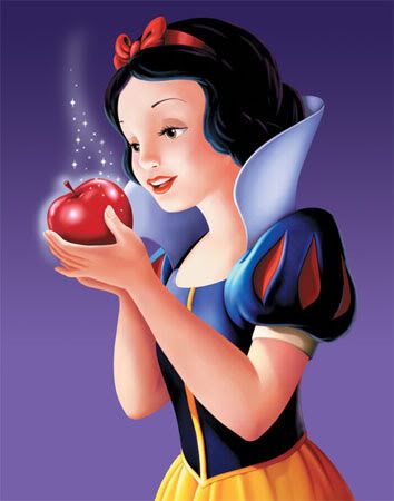 Blanche neige et sa pomme 