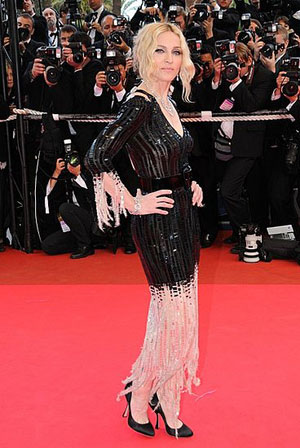 Madonna sur le tapis rouge - 61e Festival de Cannes - 2008