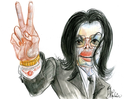 Dessin présentant Michael Jackson