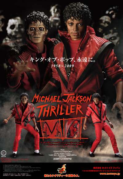 Michael Jackson en costume de Thriller