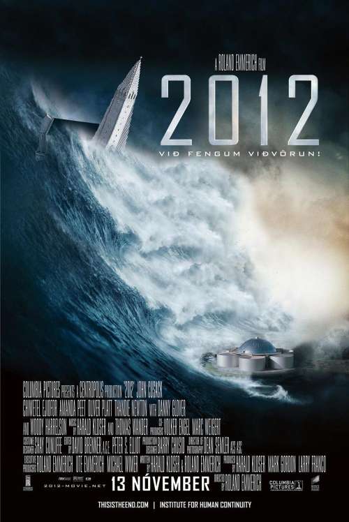 Poster/affiche du film 2012 de R. Emmerich