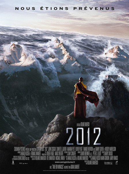 Poster/affiche du film 2012 de R. Emmerich