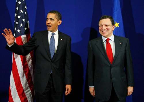 - José Manuel Durão Barroso et Barack Hussein Obama - 