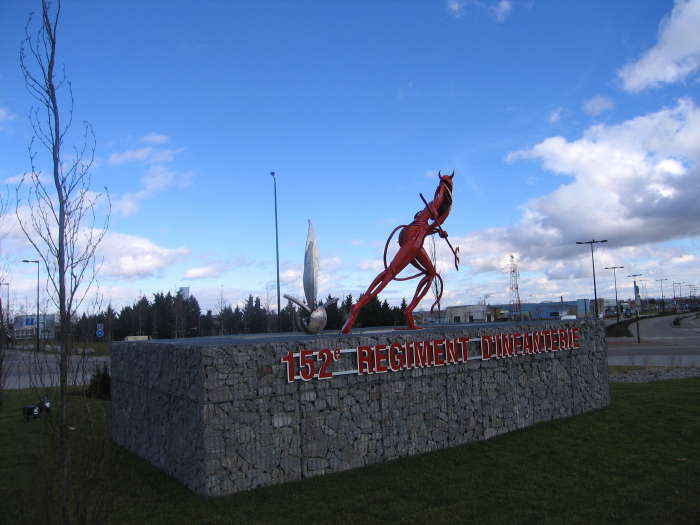 Monument dédié au Diable 152e regiment d'infanterie Colmar