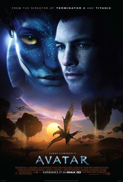 Affiche du film "Avatar" réalisé par James Cameron 