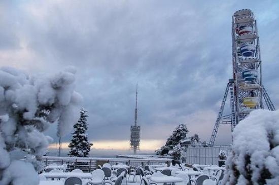 Barcelone sous la neige