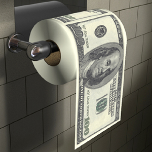 Papier WC Dollars World Company 