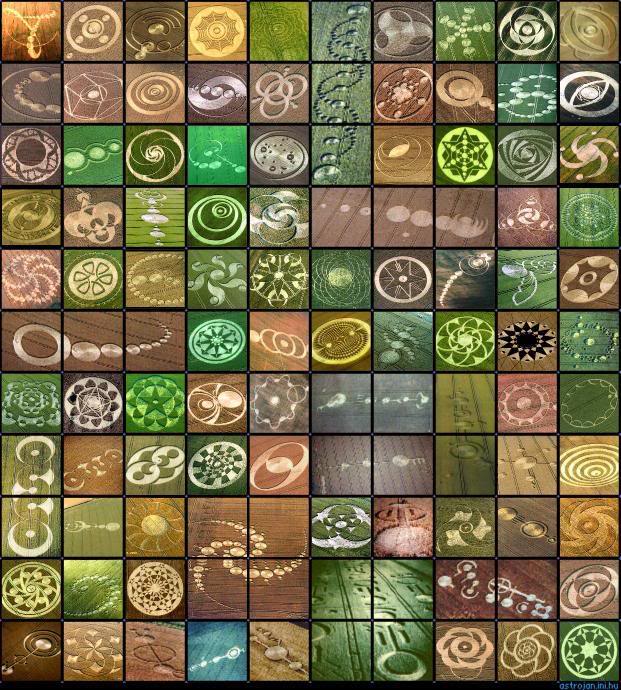 agroglyphes ou "crop-circles"