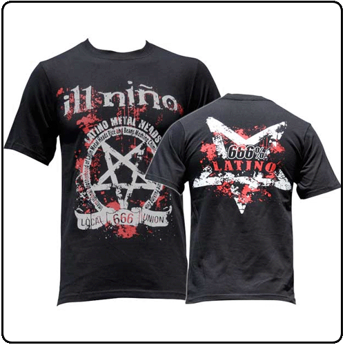 - T-shirts "Ill nino" 666 et 666% Latino -