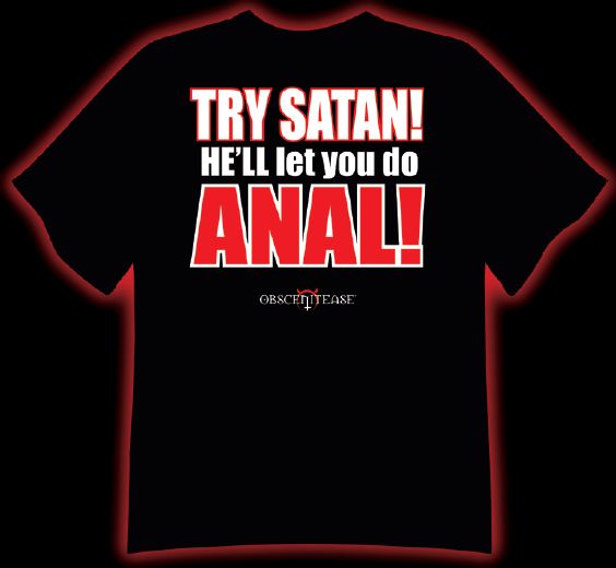 - "T-shirt" "Try Satan" "Essaye Satan" -