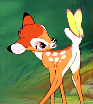 - Bambi et son papillon - 