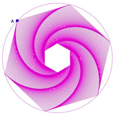 Centre Hexagone 120° 