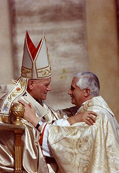 Jean-Paul II et Joseph Ratzinger