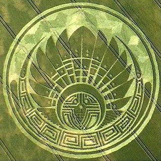 crop circle de Silbury Hill, dans le Wilts