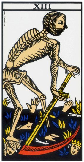 La mort: treizième carte du Tarot de Marseille